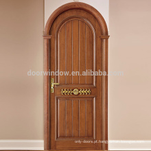 portas importadas americanas do carvalho vermelho porta de madeira interior do quarto liso da casa do painel liso de madeira
